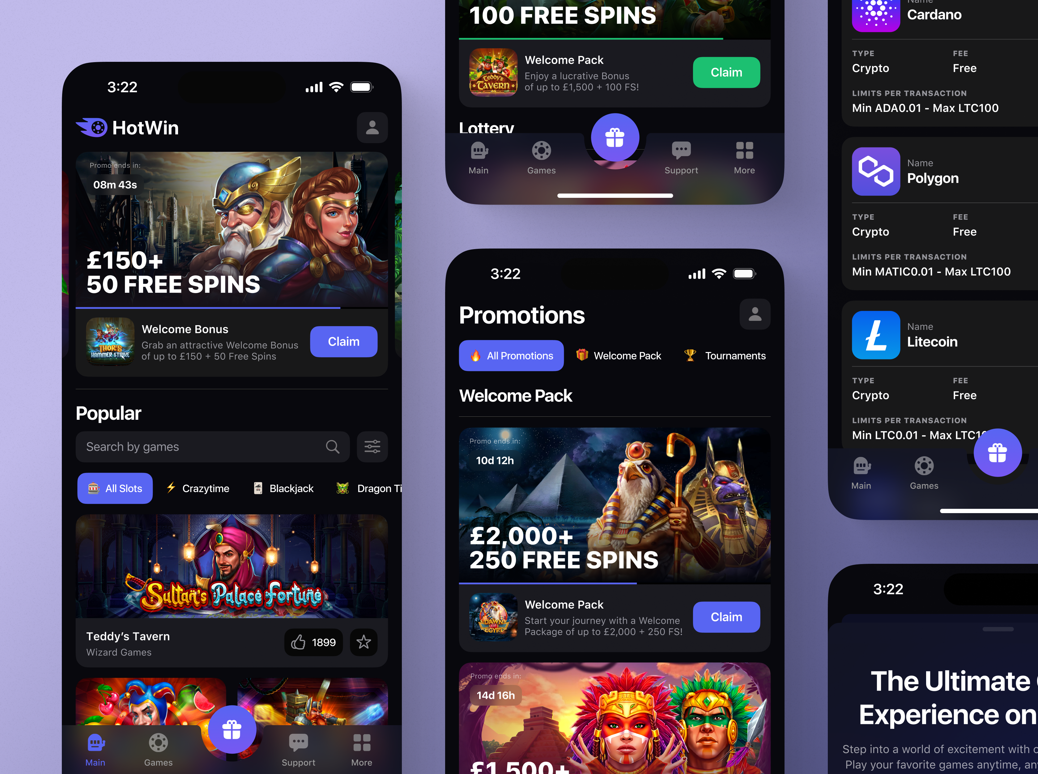 Casino Gambling APP app branding design graphic design illustration logo typography ui ux vector