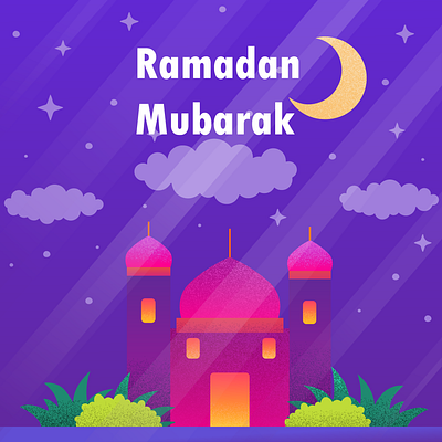 Ramadan Mubarak! 🌙 design graphic design illustration vector