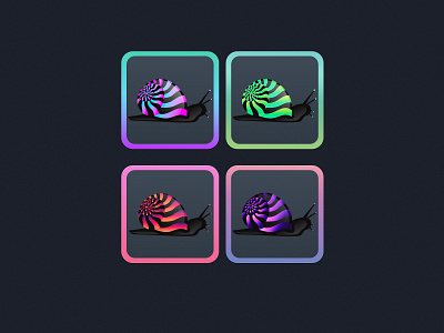 Snails graphic design icon illustration print snails vector