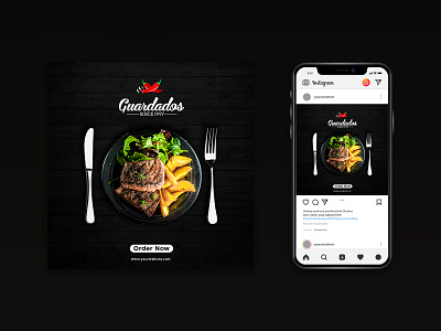 Restaurant Food Social Media Post Design adobe photshop graphic design instagram post post social media post