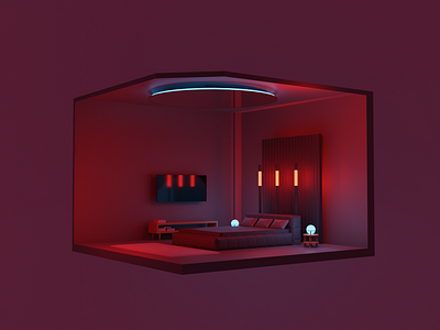 The Red Room 3d 3dillustration design graphic design illustration