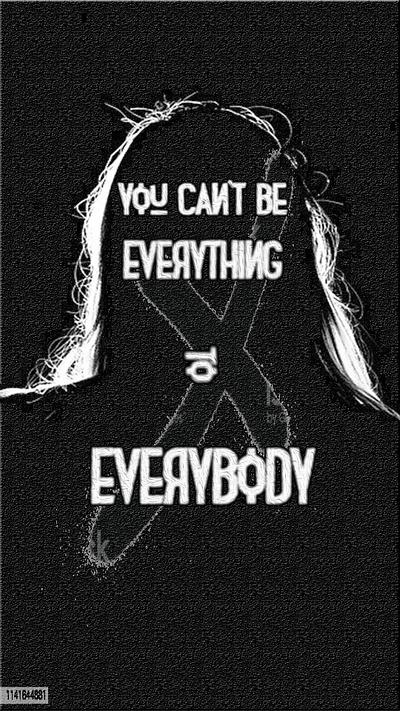 you can't be everything to everybody (9by16 collection) album cover creative zone design graphic design illustration illustrator instagram story j cole music poster designe quote quotes rap songs tiktok trend zone