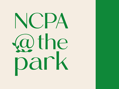 NCPA@the park: Program Identity and Event Collaterals adobe illustrator branding brandingidentity brochure character illustration city design event design graphic design handouts illustration logo logo design logo type minimal park performing art urban graphics