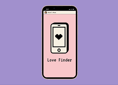 Love Finder: A Retro Dating App app dating retro ui ux design