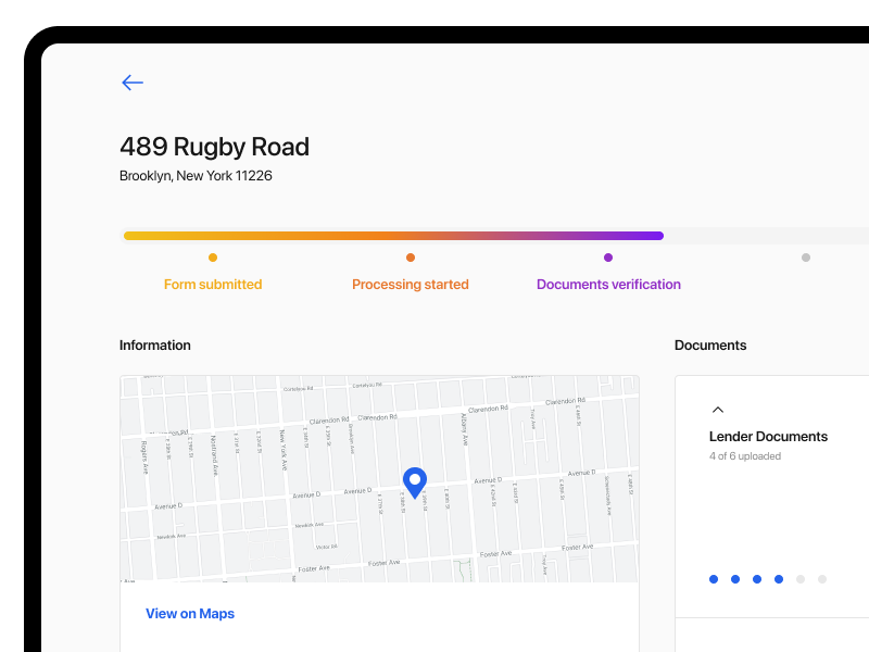 Loan Processing Application - Web App b2c dashboard design enterprise app enterprise solution enterprise ux