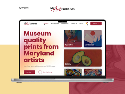 Archival Arts art gallery art gallery website design development professional upqode webdesign