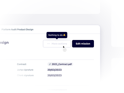 Nothing to do 🤙 app branding cta design finance freelance interface minimal product saas tooltip ui ux