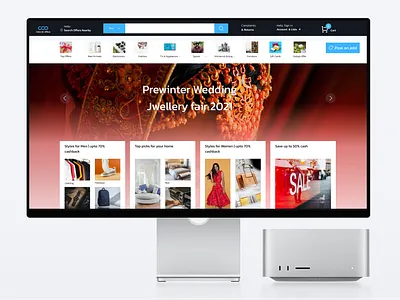 E-commerce Landing Page appui clean ui uidesign uiux webdesign