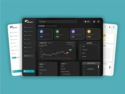 Admin Dashboard : Indiassetz admin dashboard dark dashboard figma ui user experince white