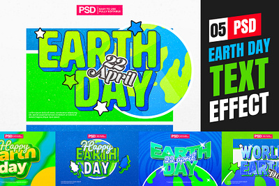 Earth Day Photoshop Text Effect Pack