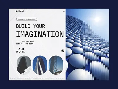 Munail - AI-Driven Architectural Website ai ai driven animation app design architecture artificial intelligence build buy desktop developer figma house property real estate rent rental app sell ui web website design