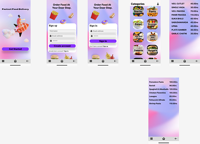 FOOD ORDERING APP UI app figma ui