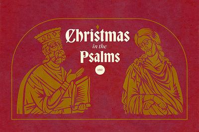 Christmas in the Psalms bible christian christmas design hand drawn hand made illustration minimal psalms texture theology vector