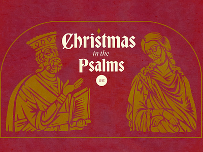 Christmas in the Psalms bible christian christmas design hand drawn hand made illustration minimal psalms texture theology vector