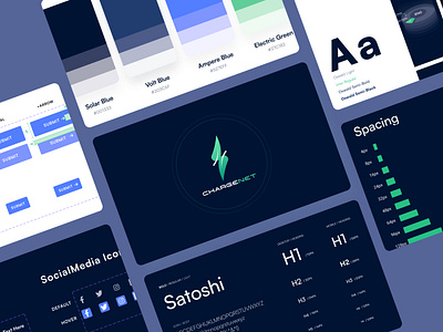 ChargeNet - Styles guide & Components app design clean colors cpmponents design design guide design system guideline style guide styles guide components ui ui design ux design web design