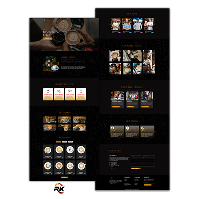 Coffee Landing Page. coffee coffeelandingpage coffeepage graphic design landingpage uiux design
