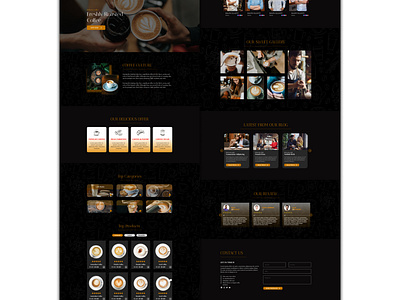 Coffee Landing Page. coffee coffeelandingpage coffeepage graphic design landingpage uiux design