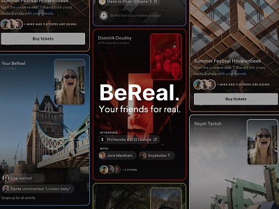BeReal. Case Study app bereal case study photo product design ui ux