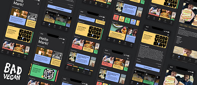 Bad Vegan App app mobile product design ui ux
