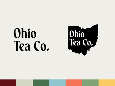 Ohio Tea Co. Logo Exploration branding logo ohio tea