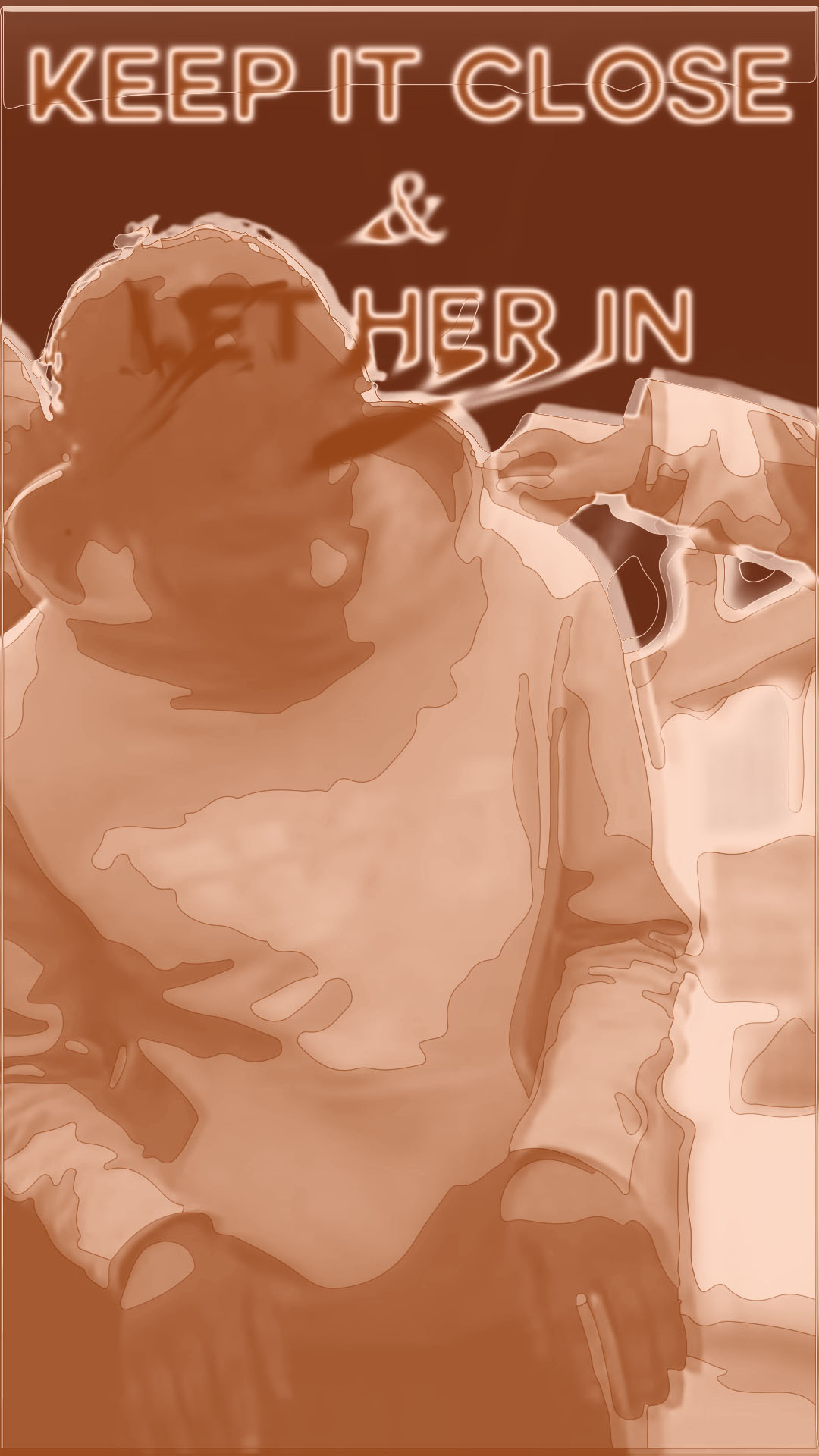 KEEP IT CLOSE & LET HER IN (9by16 collection) adobe album cover cover creative zone design graphic design hangman illustration illustrator instagram story music poster poster design quote quote design quotes rap rap desing santan dave uk