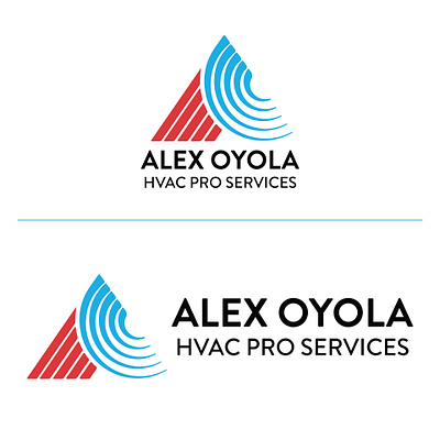 Alex Oyola HVAC Pro Services Logo Design branding design graphic design illustration logo logo design vector