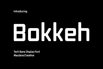 Bokkeh Tech Sans Display Font branding font fonts graphic design logo nostalgic