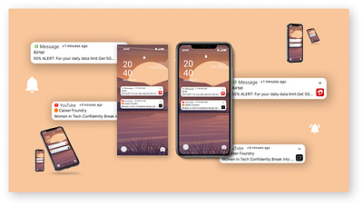 #DailyUI, Day-049:- Notifications branding concept dailyui dailyuichallenge design graphic design illustration logo notifications ui vector
