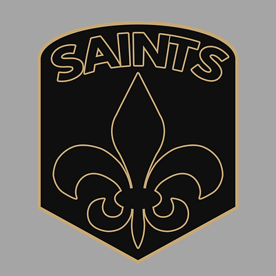 New Orleans Saints branding design graphic design illustration logo new orleans new orleans saints nfl saints