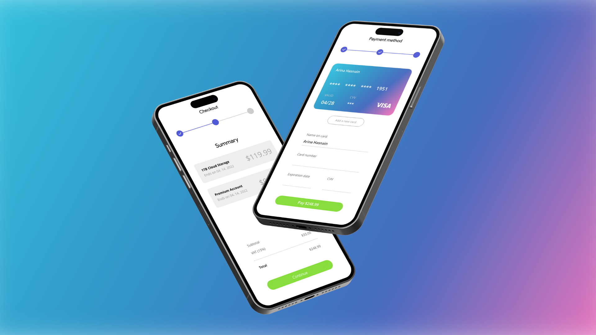 Credit Card Checkout — Daily UI #2 adobe adobephotoshop adobexd app apple dailyui design illustration iphone iphone14 iphone14pro iphone14promax logo mobile photoshop ui visa xd