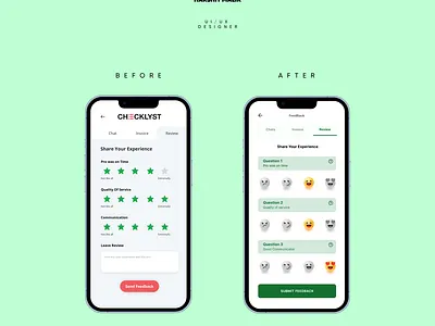 Feedback Section Redesign app design feedback feedback section graphic design redesign typography ui ui design uiux