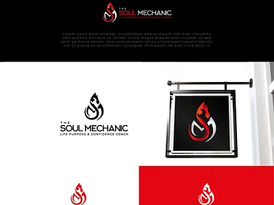 Soul Mechanic Logo abstract life logo logo design luxury mechanic minimalist modern personal training soul