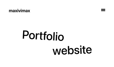 My portfolio website design design graphic design portfolio ui website