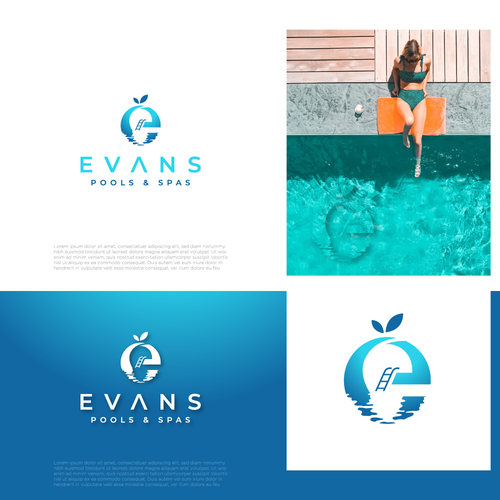 Evans Pools & Spa by haszart on Dribbble