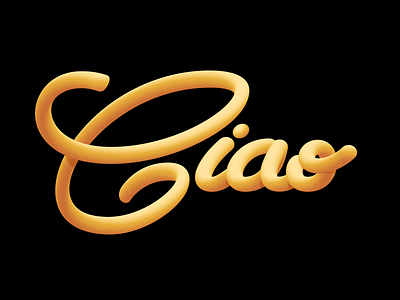 Ciao illustration type typography