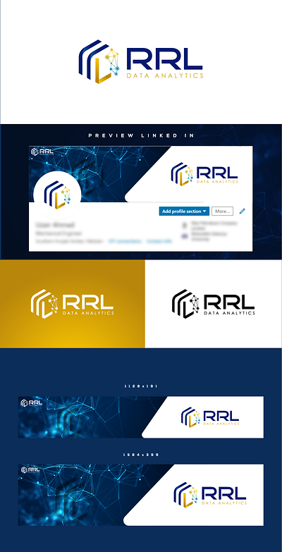 RRL Data Logo analytics connection data financial globe it logo logo design network technology