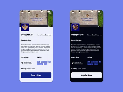 Job Listing - Mobile career dailyui description finder job job listing listing mobile position role ui uidesign