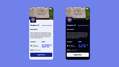 Job Listing - Mobile career dailyui description finder job job listing listing mobile position role ui uidesign