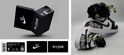 Custom Shoe Box branding design graphic design illustration illustrator logo mockup package packaging design photoshop shoe box shoe box mock up ui ux vector