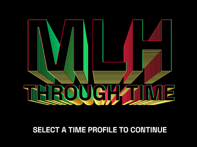 MLH through time design graphic design typography ui ux