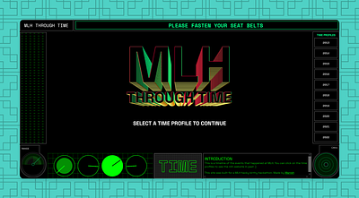 MLH through time design graphic design typography ui ux