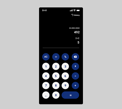 Calculator UI Design (Daily UI day-04) 004 dailyui design illustration ui userinterface