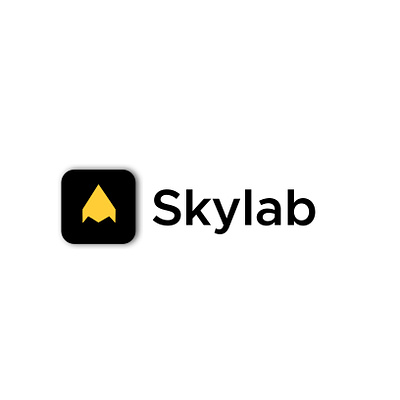 Logo for skylab brand logo brand mark design graphic design logo logo designer minimal logo rocket rocket icon skylab typography