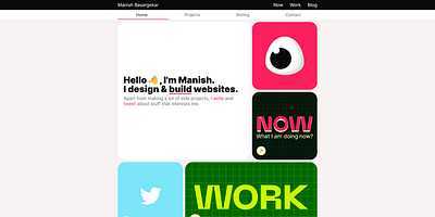 My personal site - www.mnsh.me design typography ui ux