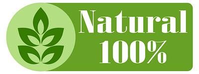 Natural label logo icon label