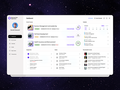 Simplified Student Dashboard - Student Information System admin clean dashboard design figma learning lms progress sis student student inforamtion system ui ux