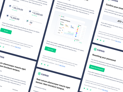 Newsletters and Emails for Fintech Company email fintech fintech email fintech email design fintech newsletter fintech newsletter design fintech ui newsletter ui