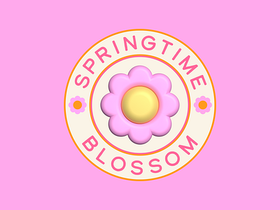 Spring pt. 2 🌸 3d adobe illustrator badge design berlin blossom cherry blossom color palette digital illustration freelance design freelancer graphic design illustration pink sakura spring springtime vector