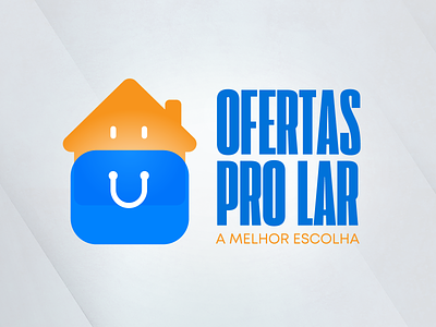Ofertas pro Lar | Logo Design branding design e commerce graphic design home house logo sales typography vector