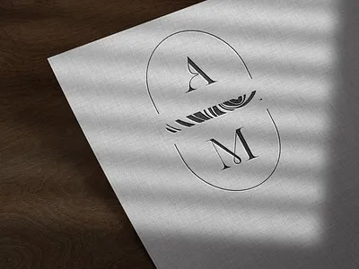 Alina Maskevich monogram logo design branding design graphic design illustration logo typography vector